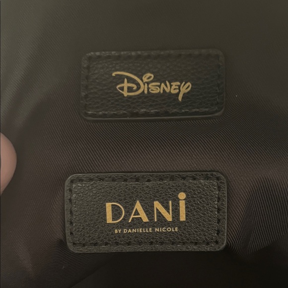 Disney - Dani by Danielle Nicole Black and Pink Minnie Backpack Purse w/ Bow - Picture 9 of 16